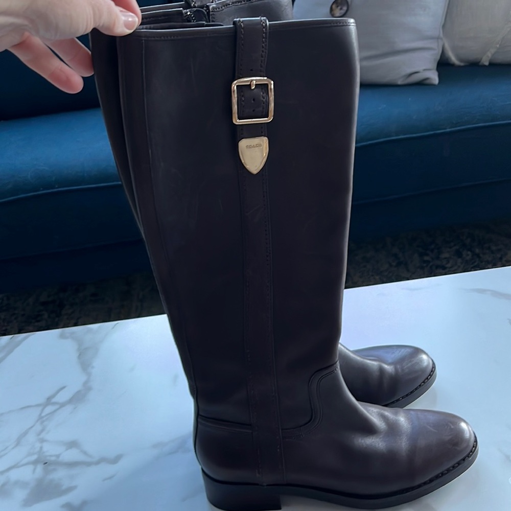 Brown Coach Easton Boots - women’s 5.5 - great condition!